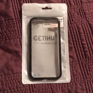 Clear Black magnetic phone case.